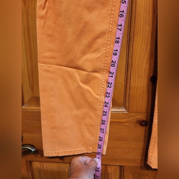 J Jill Authentic Fit Slim Leg Jeans, Size 8, Orange - Picture 5 of 6